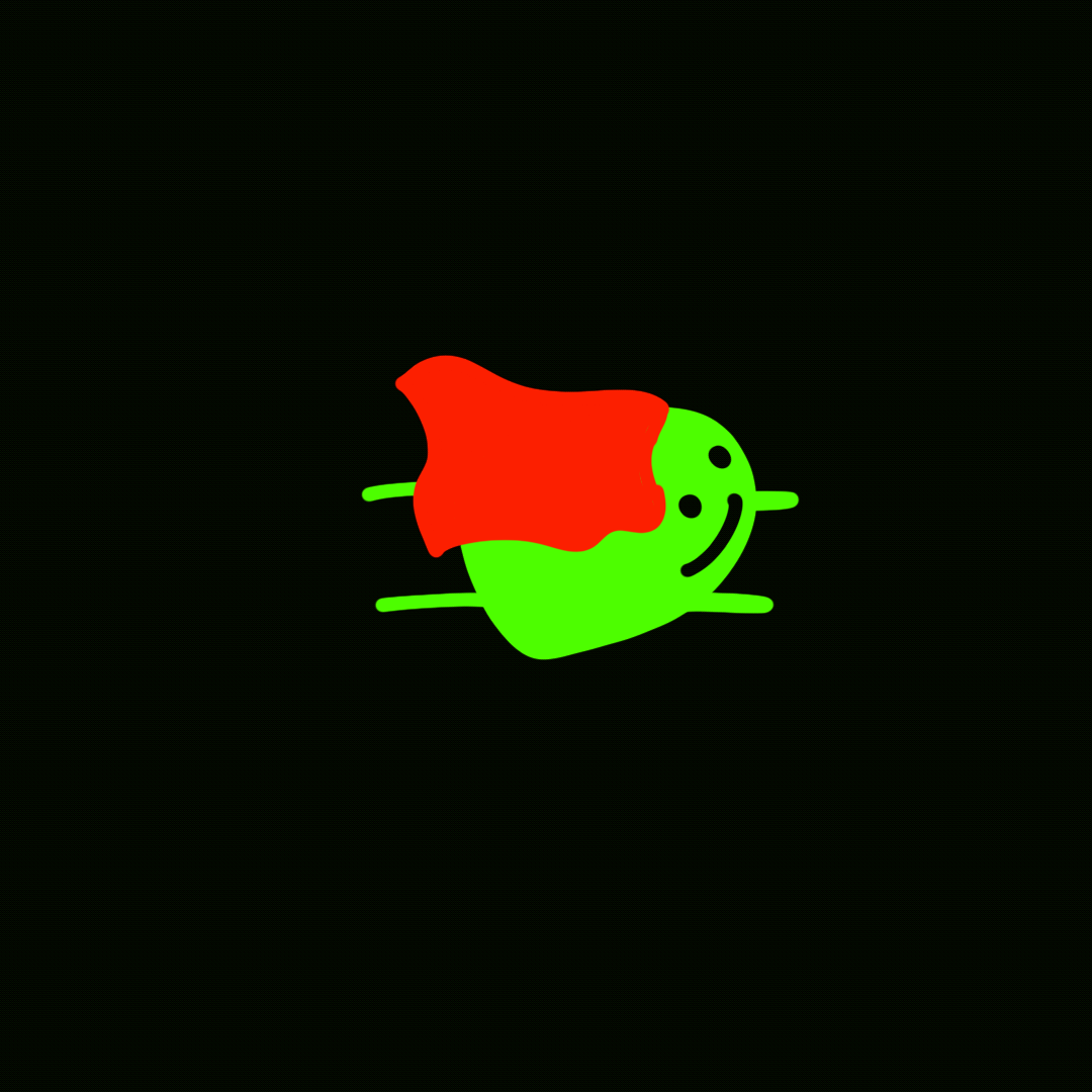 spoit flying with a cape